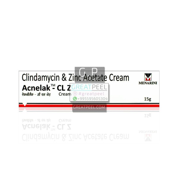 Acnelak-CL Z Clindamycin 1% & Zinc Acetate 1% Cream| 15g/0.53oz
